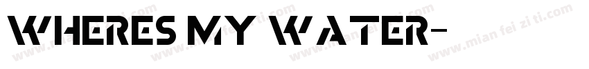 Wheres My Water字体转换